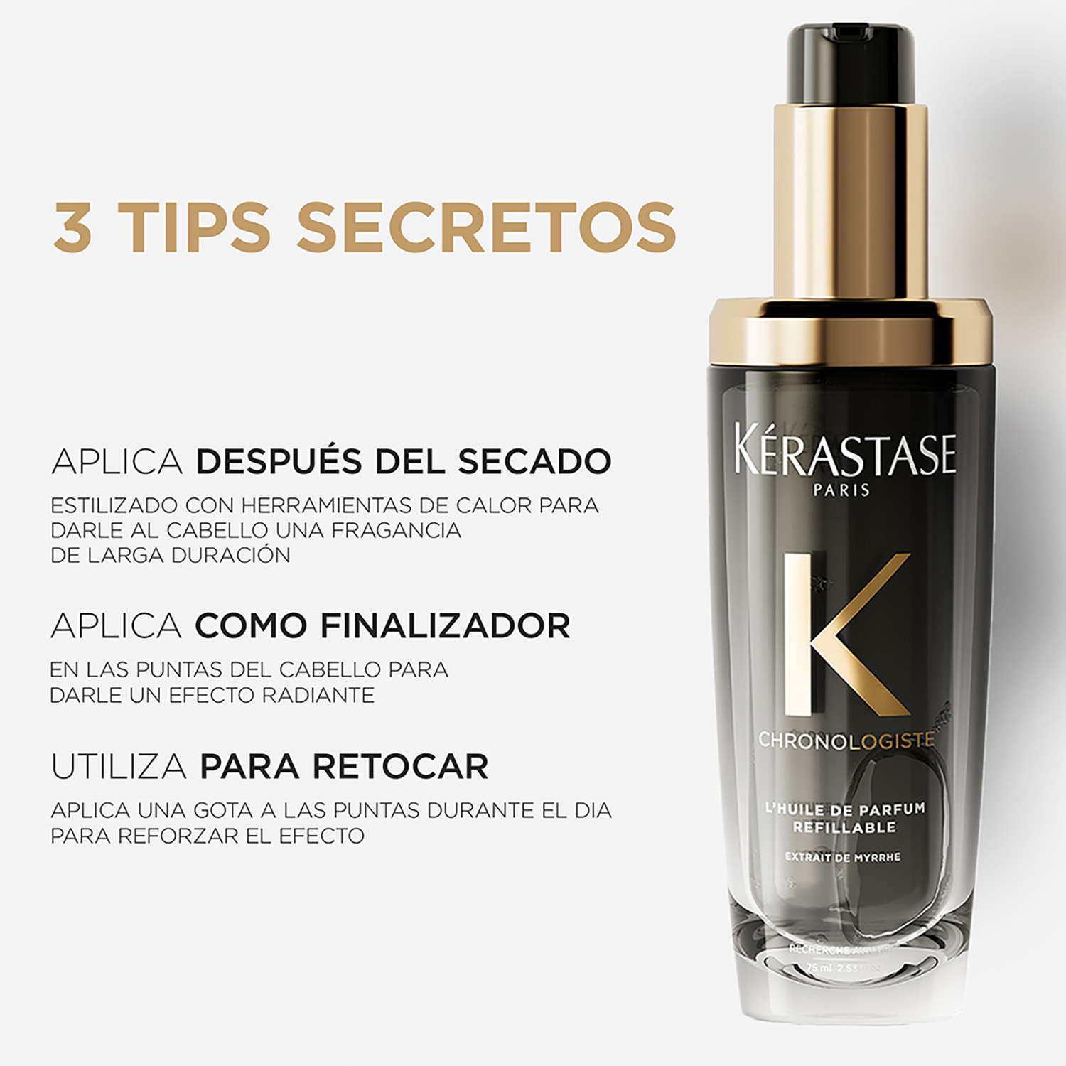 CHRONOLOGISTE PERFUME CAPILAR QUE APORTA BRILLO AL CABELLO CHRONOLOGISTE HUILE DE PARFUM (ACEITE PARA CABELLO)